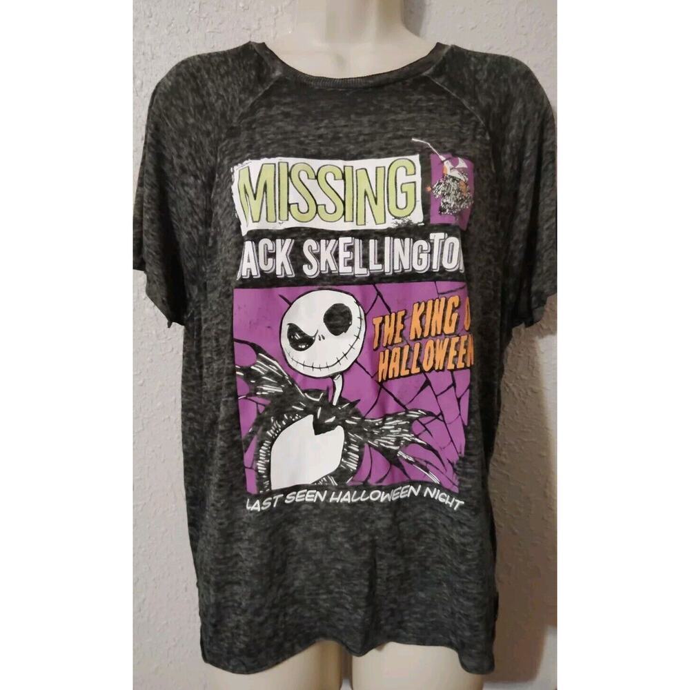 Disney Women's Jack skeleton Medium Nightmare Before Christmas Soft T-Shirt